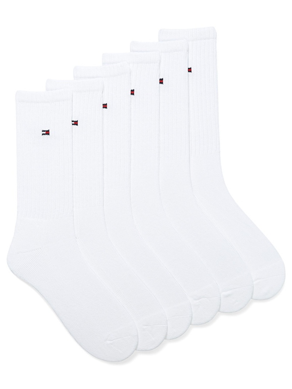 Tommy Hilfiger White Crew Socks | 12 Pairs